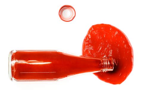 spilled ketchup